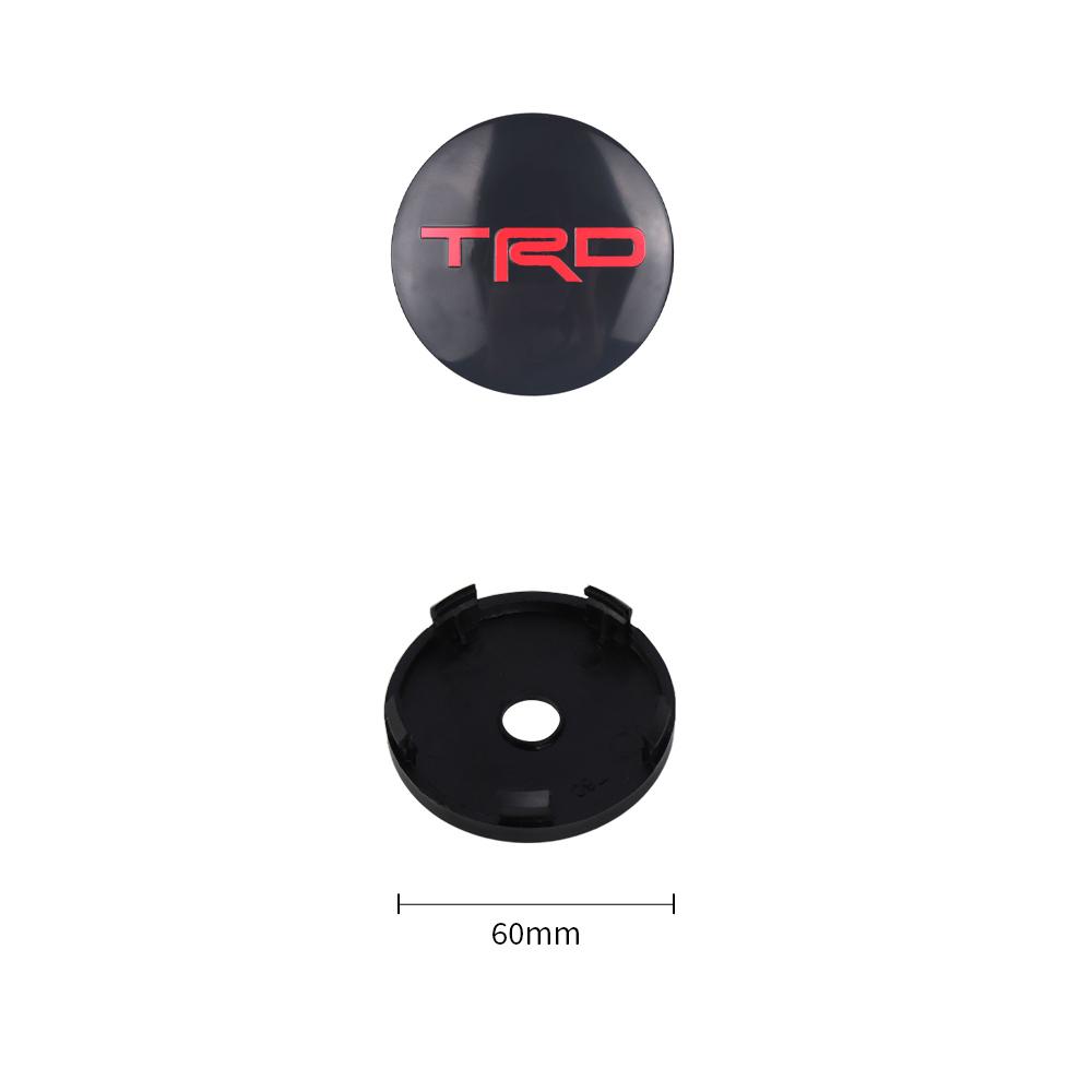 2026 New For Toyota 4Pcs 60MM Car Wheel Center Hub Caps Badge Tire Rim Covers For Toyota TRD Corolla Avalon Supra Yaris Prado Pr
