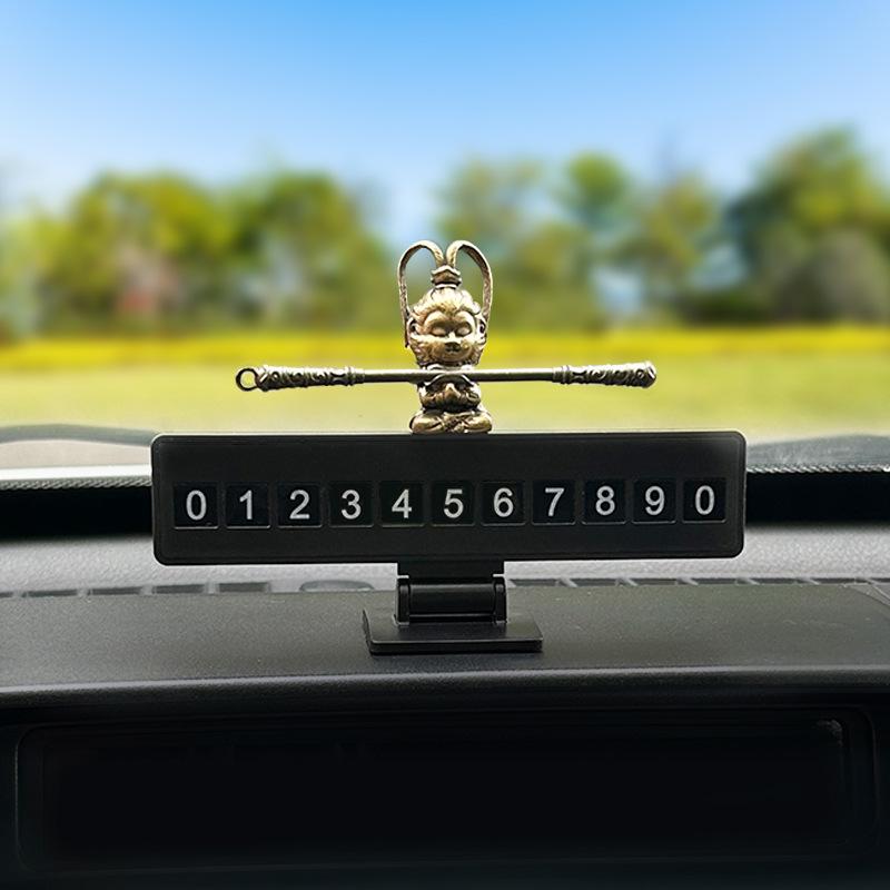 1Pc Creative Car Supplies Moving License Plate Folding Car Hidden Moving License Plate Folding Temporary Parking Number Plate