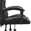 Gaming Chair Black and Camouflage Faux Leather\