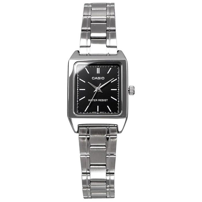 [Casio] Standard Quartz Ladies Watch LTP-V007D-1E Black Silver Metal Band