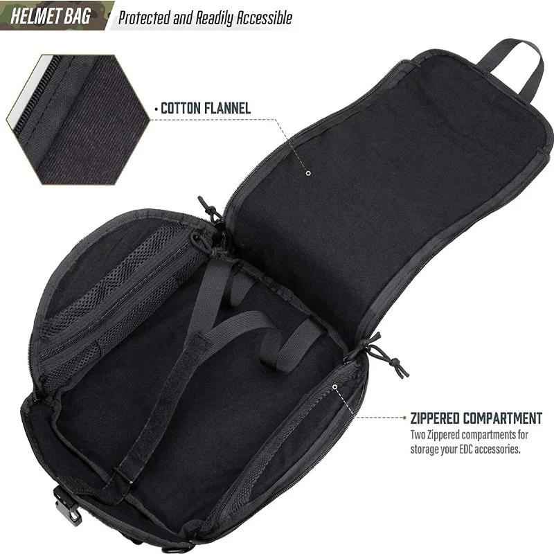 Tactical Helmet Bag,Airsoft FAST MICH Helmet Storage Bag,Mask Cover Bag,Molle Carrying Pouch