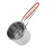 Fritöskruka med korg 304 Rostfritt stål Oljefilterkärl Matlagningsoljebehållare för kök