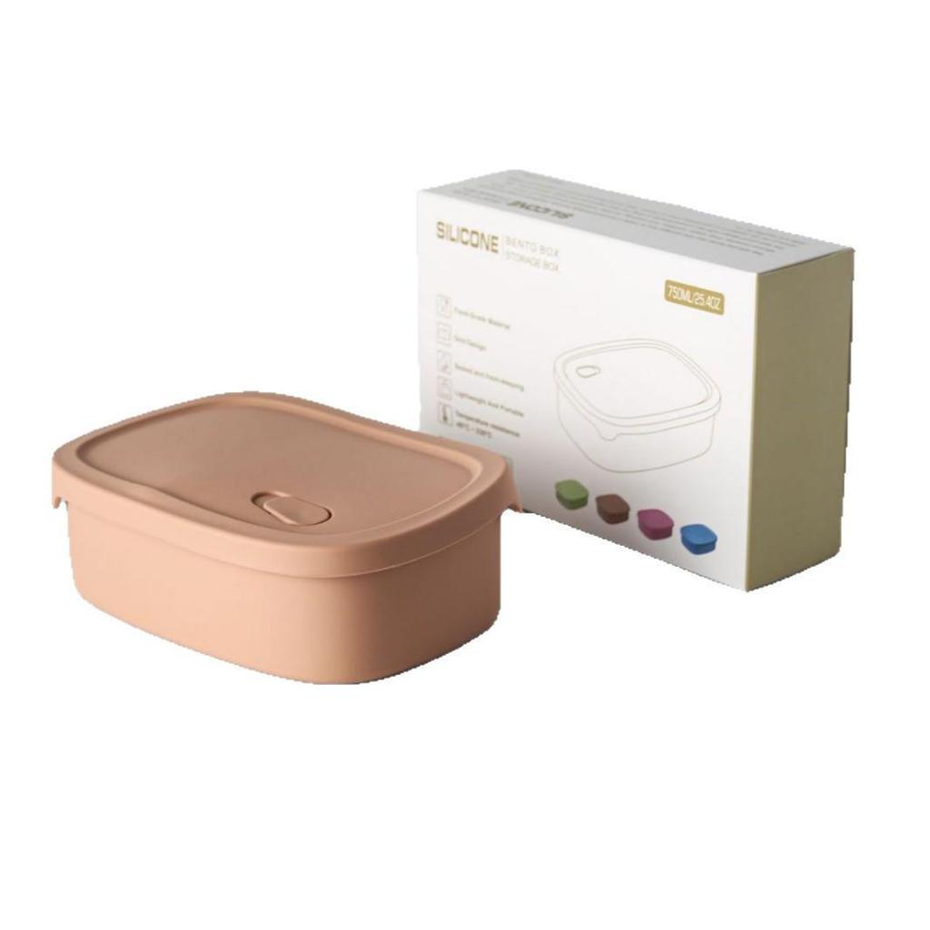 Customizable Silicone Lunch Box with Multiple Capacities, Microwave & Fridge Safe, Perfect for Office Workers & Students