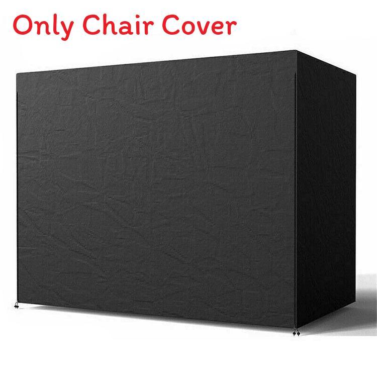 Modern Outdoor Oxford Fabric Swing Seat Cover With Waterproof Dustproof For Garden And Patio Use чёрный