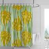 Home Shower Curtains Bathroom Decora Waterproof Fabric Non-Slip Bathmat Water Absorption Curtain Modern Nordic Simple Plant