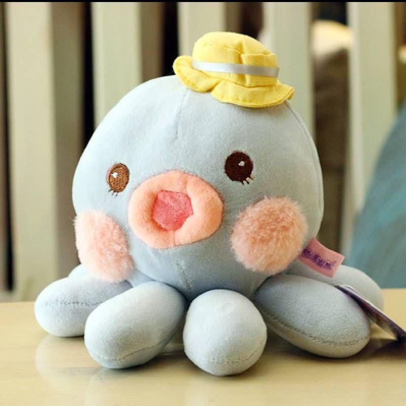 

203040см Цвета Несколько Q Версия Осьминог в Шляпе Детская Плюшевая Игрушка Bluedoll,30CM