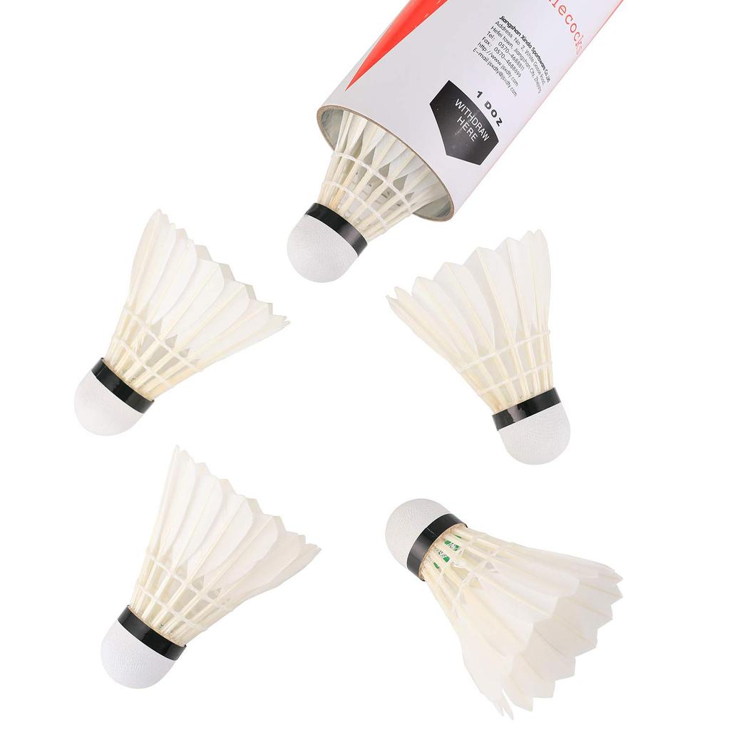 ERIKO high stability and durable badminton shuttlecock model 12 goose feather badminton sold by 10, shuttlecock, "CHEN KEJIE
