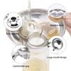 Stainless Steel Wide Mouth Funnel with Handle Kitchen Use Funnels and Strainer for Filling Jam Salad Bottles Kitchen Accessories