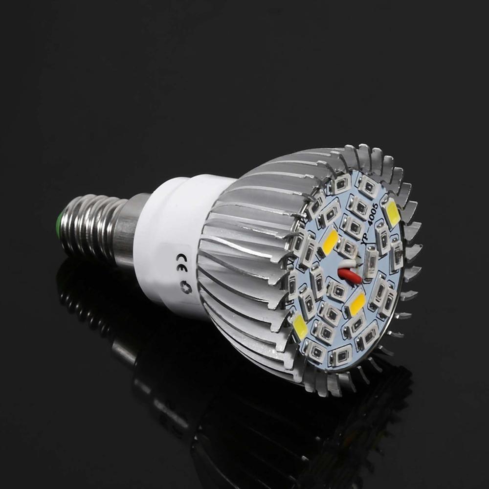 E14/GU10 Socket Led Grow Light 28W Power Growing Lamp Bulb Practical Plant Grow Lamp  Flower Plants