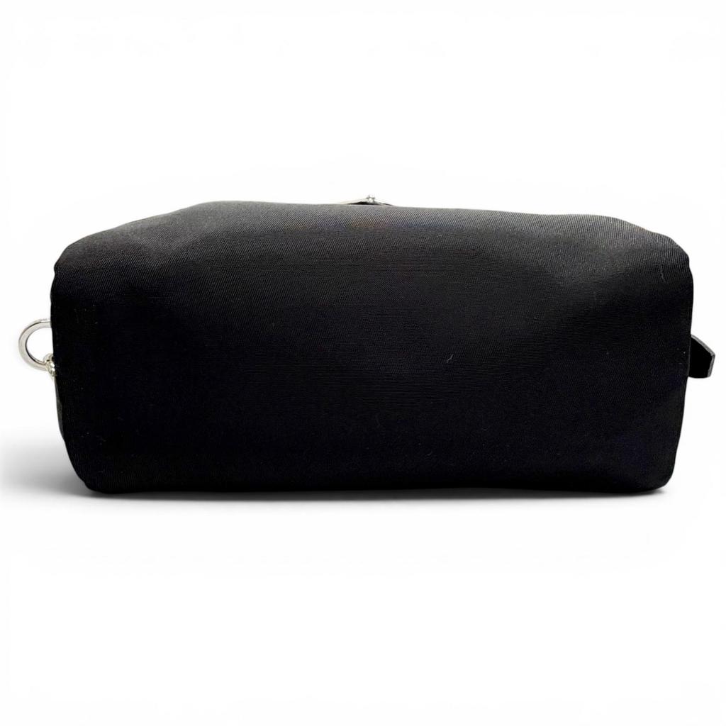 Excellent PRADA Cosmetics Pouch Vera Re-Nylon Mini Pouch Small Triangle 1NS175 Used