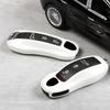 For Porsche Solid Color Key Case Cayenne Macan718 Taycan911 Pallamera Pure White