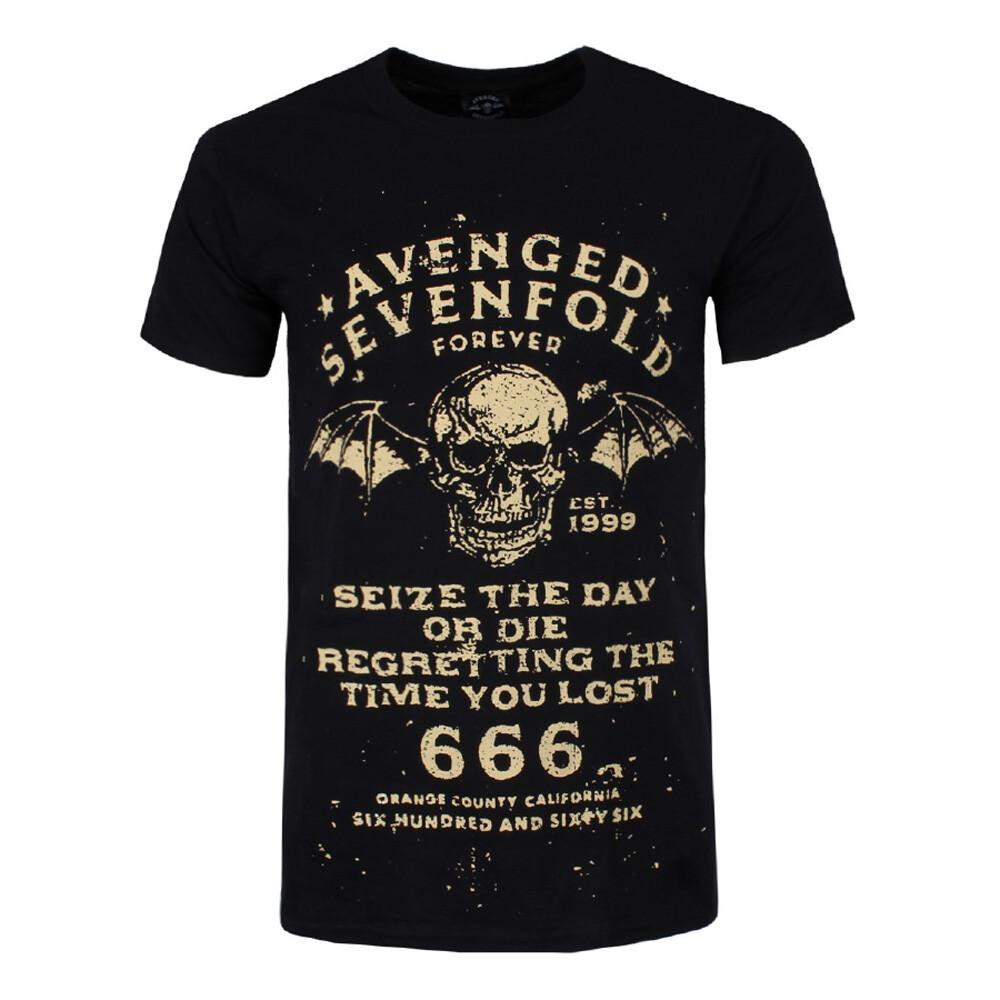 Avenged Sevenfold T-Shirt Seize The Day Band New Black Official