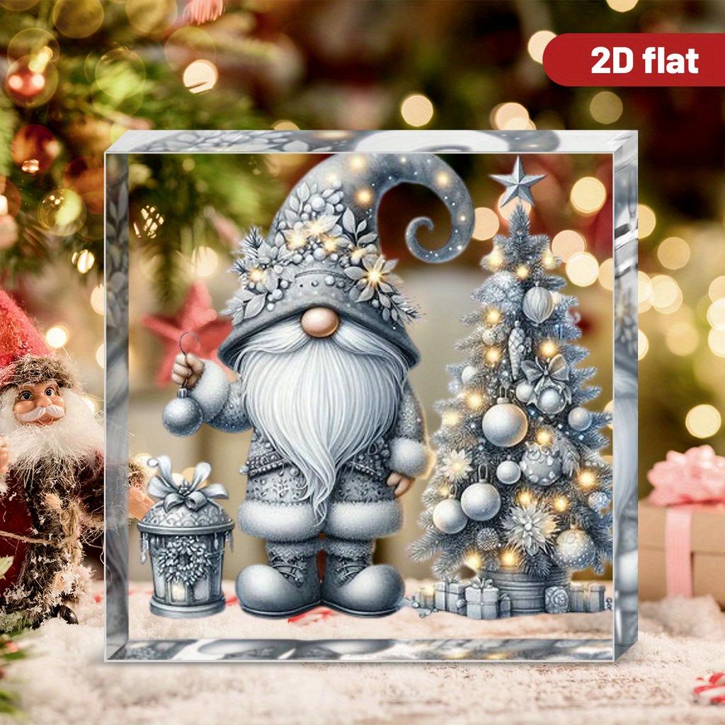 2D Platta Akryl Julkrubba Dekoration, Inomhus & Utomhus Dekor - Använd Inga Batterier/ El Behövs, FrihetsdagsDekorationer, ButiksDekorati