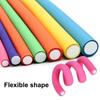 10 Stück Flexible Lockenwickler Lockenwickler Maker Weicher Schaumstoff Biegsame Drehlocken Flexi-Rollen Styling-Tools Hitzefreier Wickler