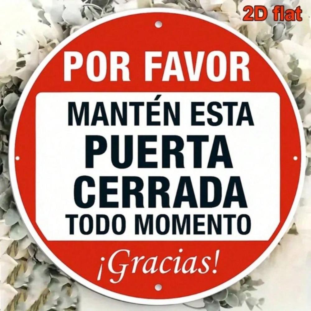 Vintage Metal Sign Por Favor 20x20cm Retro Wall Decor for Kitchen Bar Cafe