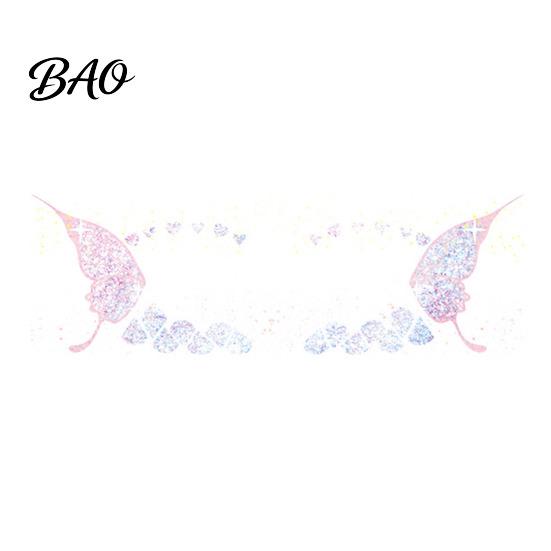 Butterfly Face Stickers Glitter Stickers, Waterproof Temporary Tattoos for Festival Party Stage Water Transfer Decals Makeup, Easy Application