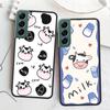 Nouvelle Coque de Téléphone Mignonne à Imprimé Vache Pour Samsung A15 A25 A35 A55 Galaxy A70S A50S A30S A30 A40 A71 A51 A41 A31 A21 A11 A01 A20S A10S A2