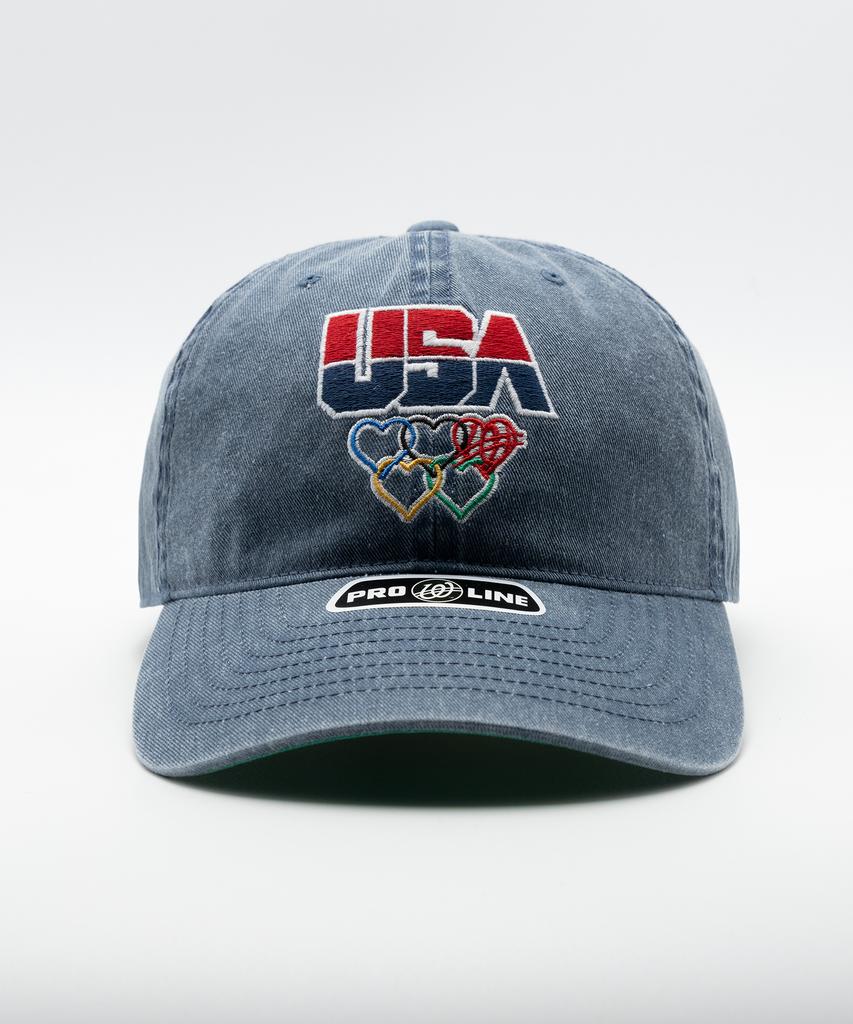 Wieoldeuwoldeu 1996 Usa Olympic Pigment Ball Cap Navy
