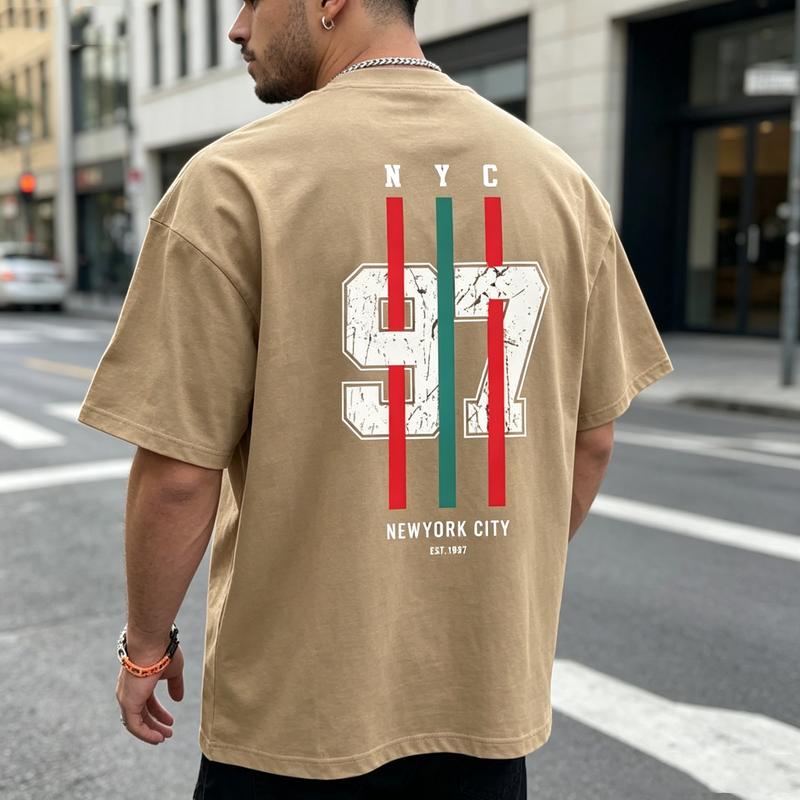 Graphic TShirt Vintage New York City Print Tee Casual Streetwear Top For Unisex Unisex