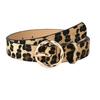 Fashion Women Waist Belt Single Prong Buckle Adjustable Faux Leather Leopard Snakeskin Waistband for Jeans