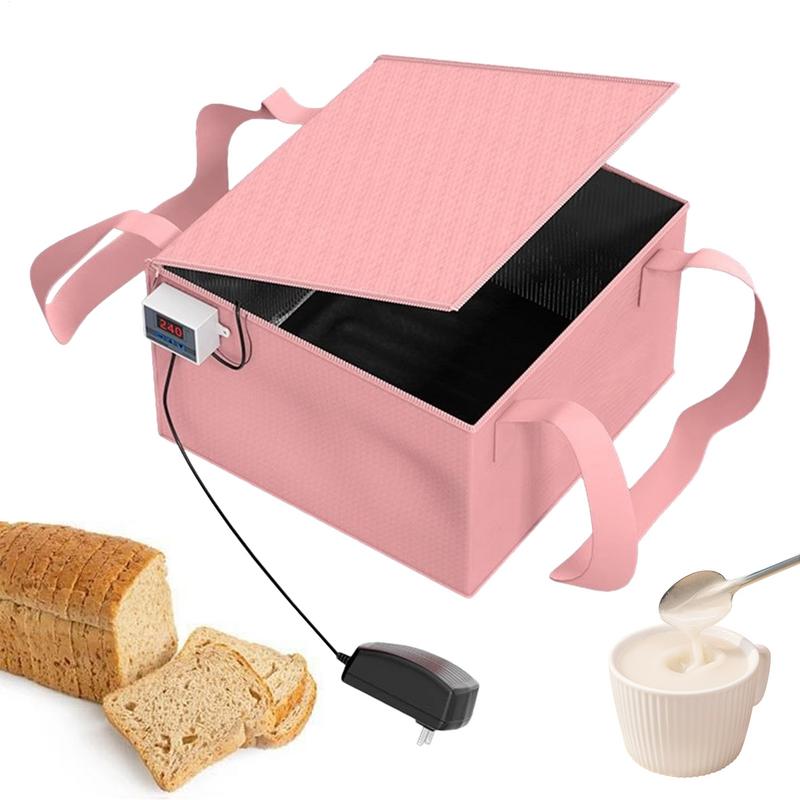 Caja de fermentación de masa con almohadilla térmica, control preciso de temperatura, fermentador de pan, caja de inicio de masa madre plegable