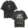 2026 Hot Sale Anime Hunter X Hunter Phantom Troupe Washed T-shirts Hisoka Graphic Print T Shirts Men Women Clothing Cotton Oversized Tee Short Sleeve