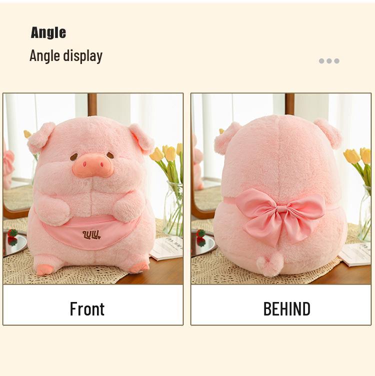 Lulu Pig Plush Toy: Cute Dressed Pig Doll for Kids, Perfect Gift