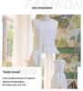 French-Style Luxury Cotton Embroidered White Apron Dress