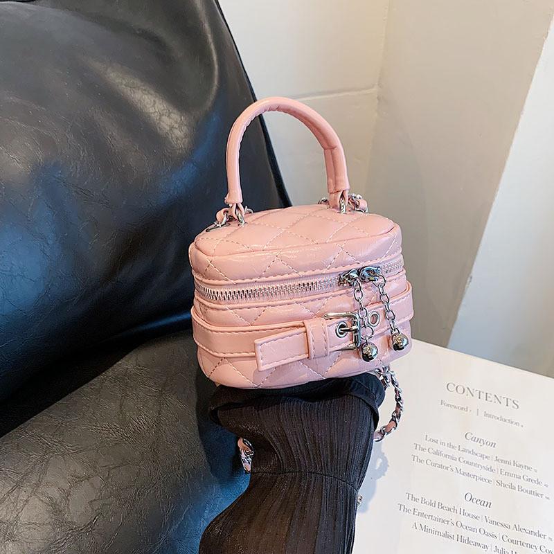 Modern Chic Korean Chain Quilted Bucket Bag For Women 2023 New Trendy Shoulder Crossbody Handbag