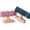 Holz Armband Präsentationsständer Stilvoller Schmuckhalter Schmuck Aufbewahrungsorganizer für Armbänder Armreifen Zubehörständer