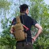 Tactical Climbing Chest Bag Backpack Accessories Lure Outdoor Fishing Camping Hiking Bag With Rod Holder Men Molle Fanny Pack