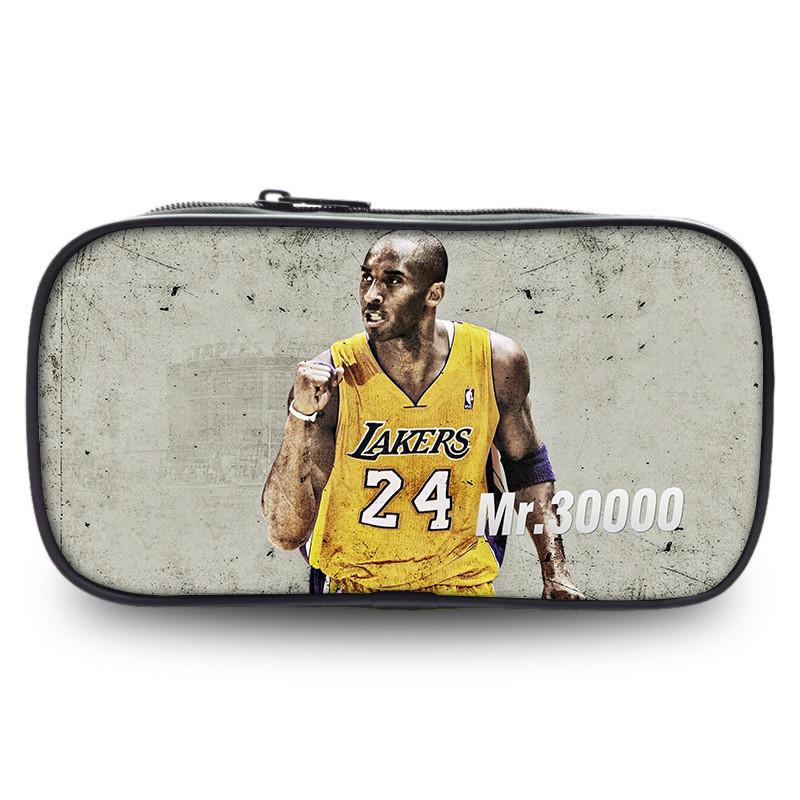 Kobe Bryant Sports Star Pen Case Large Capacity Stationery Organizer For Students