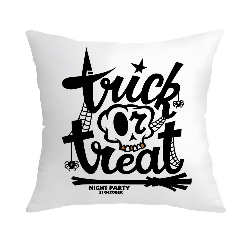 Halloween Creative Home Decoration Cushion Pillow Cover Funny Ghost Pumpkin Pillow Cover