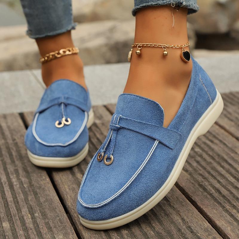 Large Size Women's Shoes New European and American Foreign Trade Pedal High-grade Carrefour Doudou Shoes Women