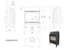 Steel Fireplace KRATKI BLANKA 11 kW Ø 180