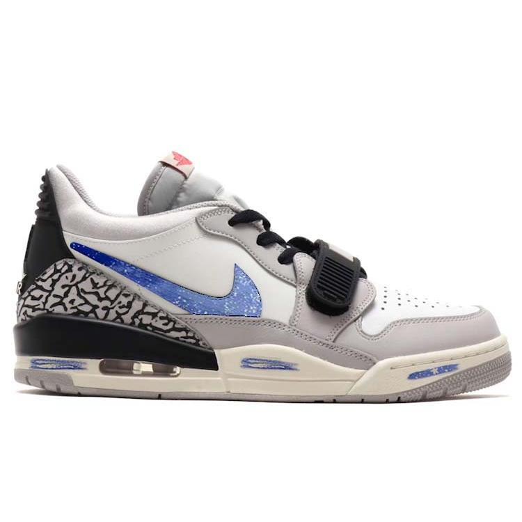 Jordan Legacy 312 Low top Vintage Basketball Shoes Women's White Gray CD9054-101(Team56-)