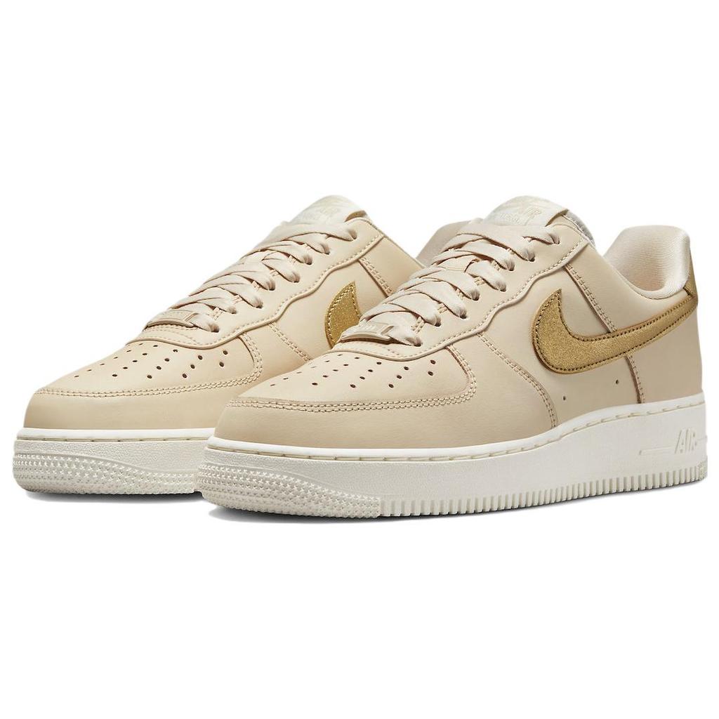 New Nike Air Force 1 Low '07 Sanddrift Metallic Gold Women's DQ7569-102