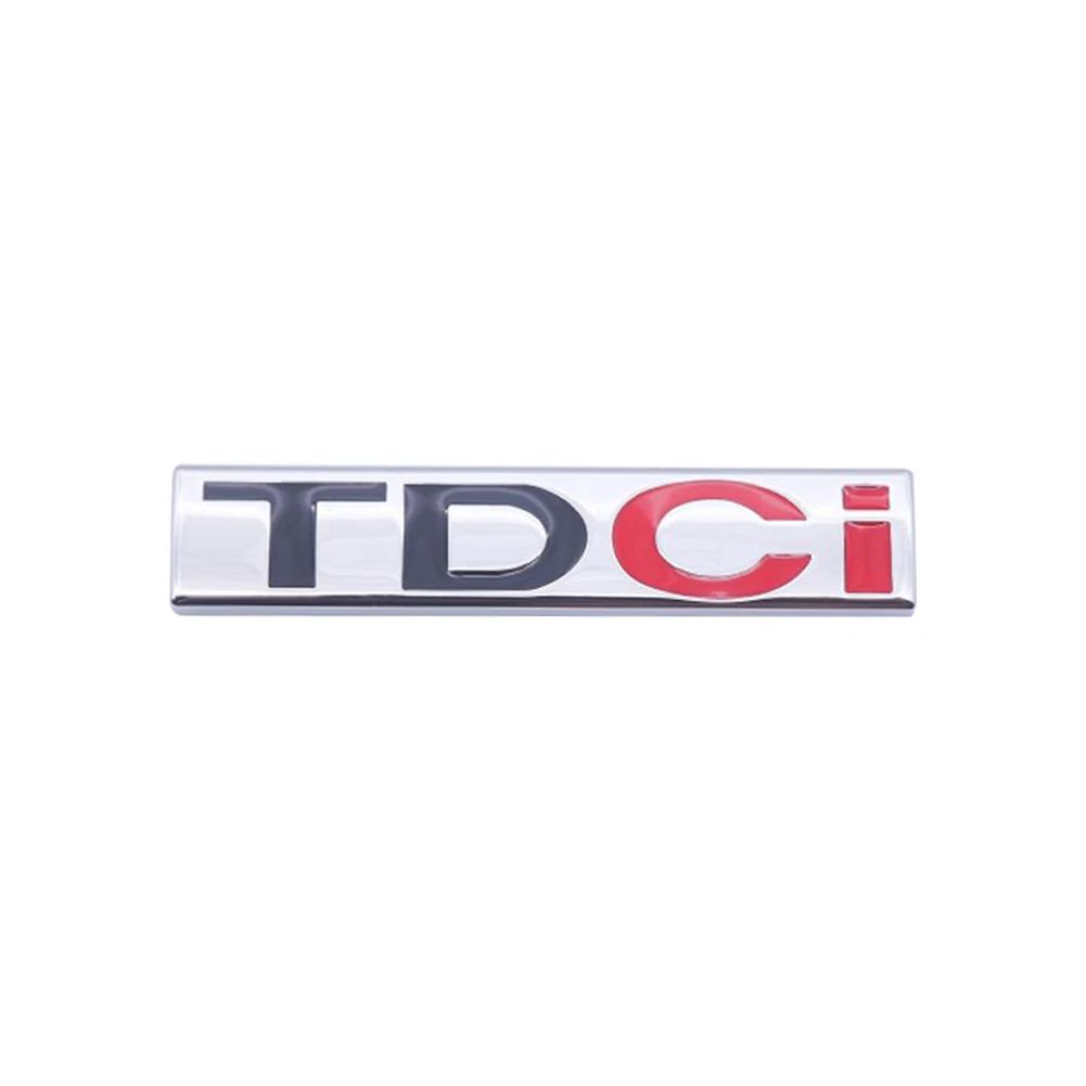 AJK1 3D Metal TDCI Letters Car Rear Trunk Emblem Badge Sticker Decals For Ford Explorer Kuga  Transit Accessories