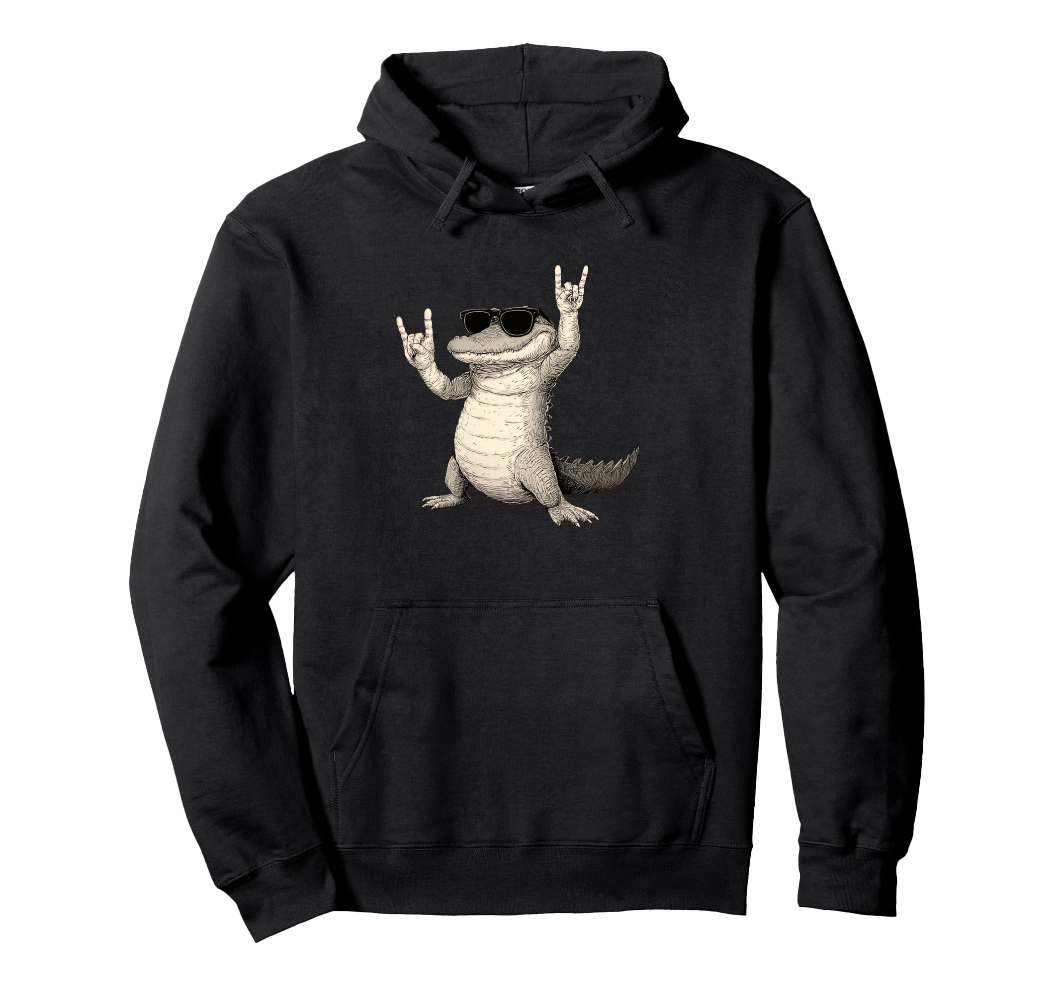 

Crocodile Lock-On Hoodie with Sunglasses