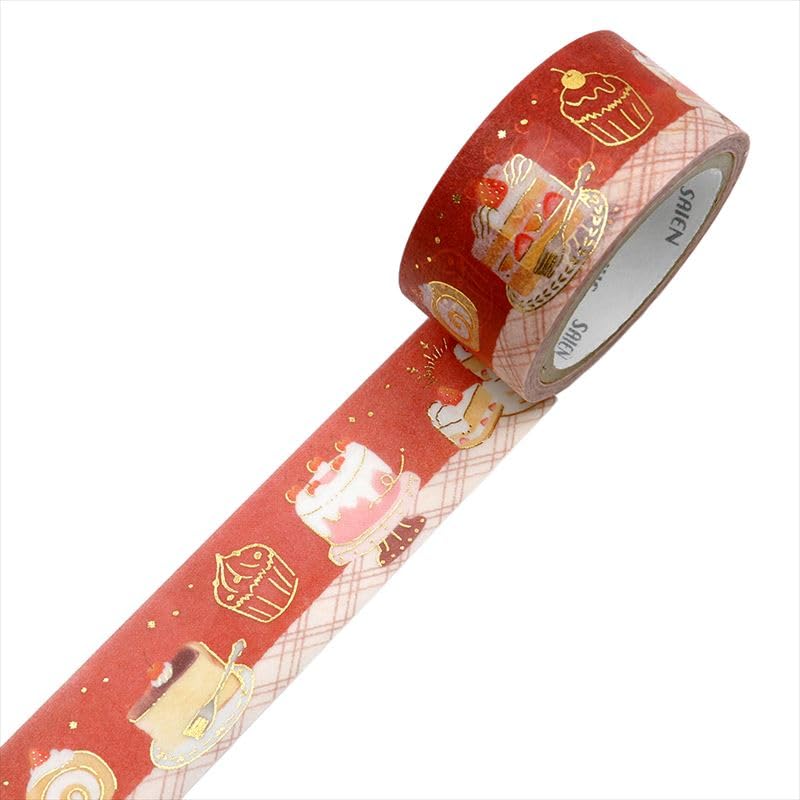 Vyrobeno v Japonsku SAIEN Maskovací páska Kolekce Dortů 20 mm x 5 m Role UR-4089