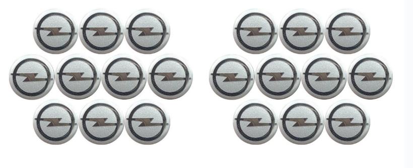 Pegatinas Emblema para Llavero Opel de 14 mm - Insignia Metálica Compatible Corsa/Astra/Mokka/Insignia, Cubiertas de Botón de Repuesto Anti-arañazos