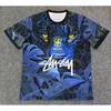 Maglia da Calcio Signature Stussy Retro Brasile Argentina Portogallo Maglia da Allenamento Calcio Uomo Donna Manica Corta