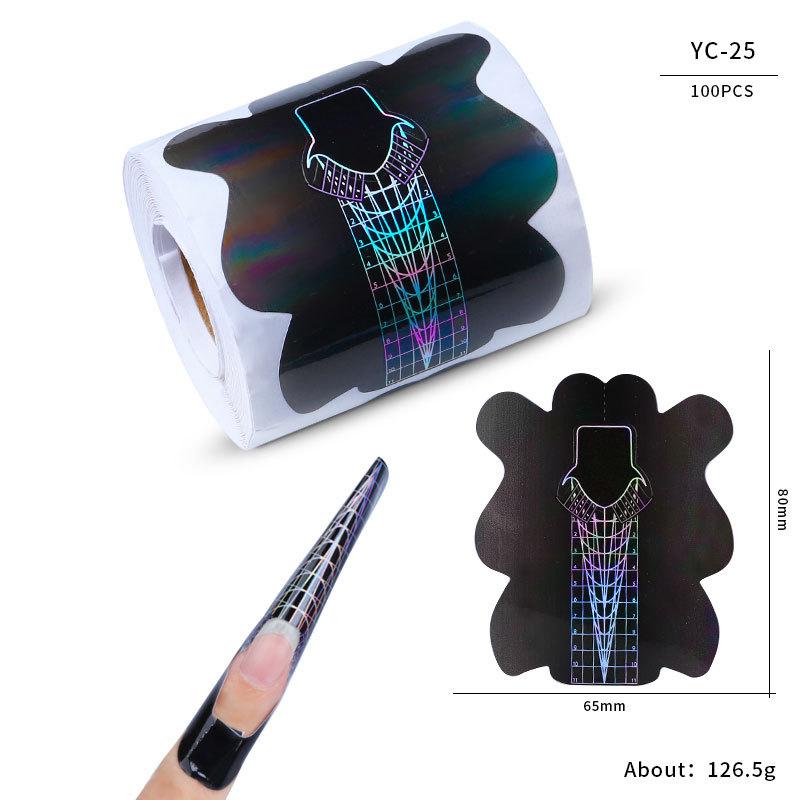 Nail Paper Tray, French Nail Phototherapy Nail Extension Tool, Nail Butterfly Rectangular Nail Paper Tray Direct Sales