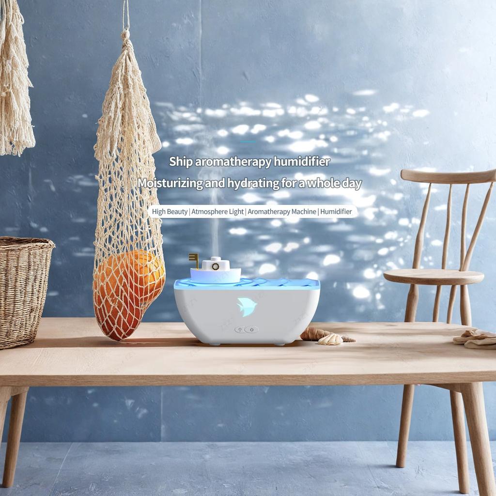 USB Simulation Flame Aromatherapy Humidifier, Automatic Diffuser, Desktop Humidifier for Home