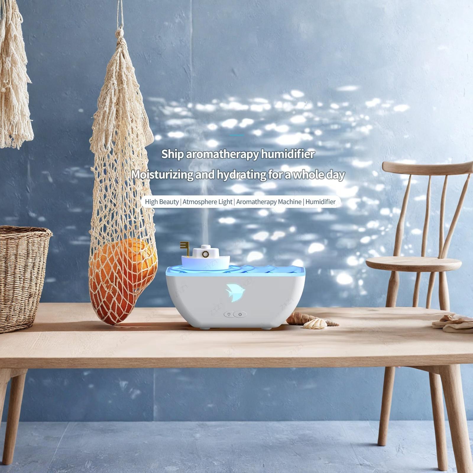 

USB Simulation Flame Aromatherapy Humidifier, Automatic Diffuser, Desktop Humidifier for Home one size білий