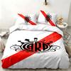 Atletico River Plate set da 3 pezzi Perfetto per l'uso in camera da letto Set di biancheria da letto confortevole include una copripiumino e due federe Ideale regalo di compleanno o di Natale