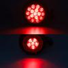 Aoling Tail Light 24V 16LED Round Rear Light with Rubber Waterproof Protective Ring Trailer Truck Tail Light Brake Light Red Light High Low Beam