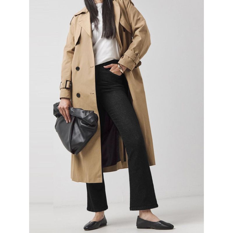 

2025 Export Original Goods Early Spring Big High Waist Stretch Purified Cotton Sheath Silm Speaker Black Cropped Denim