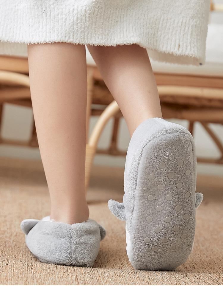 Women's Cartoon Coral Fleece Floor Socks - Soft Slipper Socks & Bare Leg Sleeves for Home, Christmas, or Sleep