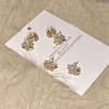 Golden five-pointed star stud earrings, simple women's small and exquisite new earrings, temperament fashion earrings